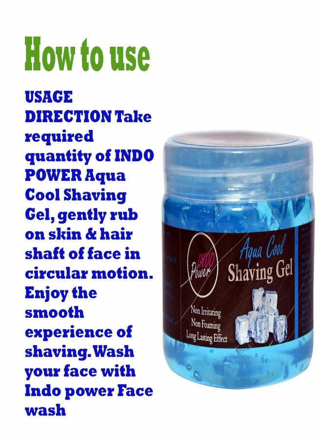 INDOPOWER® C176-AQUA COOL SHAVING GEL 200g. - Image 2
